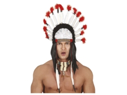 Adereço GUIRCA Cocar De Penas Indianas