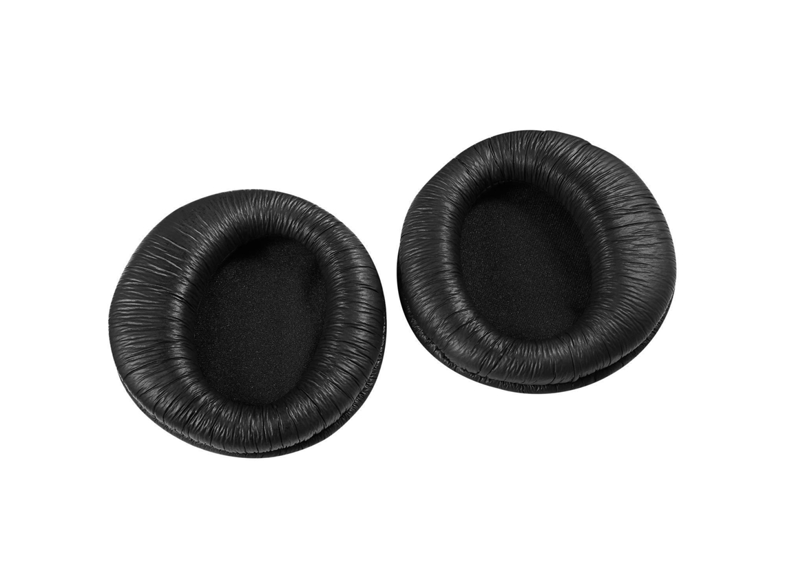 Almofada Para Sony Mdr-rf970r De Orelhas De Espuma Macia Pele De Sapo Preto