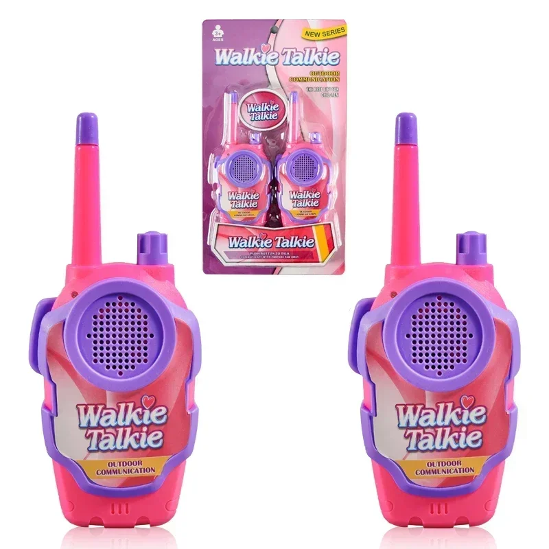 Pacote com 2 Rádios Educativos para Educação Científica, Brinquedos Interativos para Pais e Filhos, para Uso Interno e Externo. MDUG (rosa)