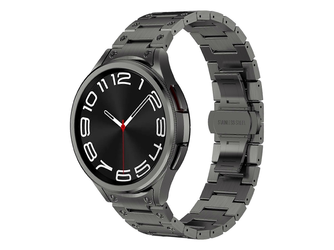 Pulseira De Relógio Em Aço Inoxidável Com Conexão Curva De Círculo Duplo