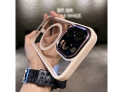 Capa Para Iphone 17 Com Lente De Metal E Suporte Magnético.