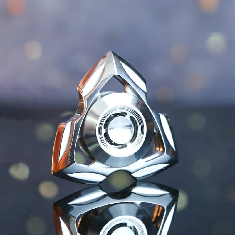 Spinner De Metal Com Três Folhas, Brinquedo Antiestresse.