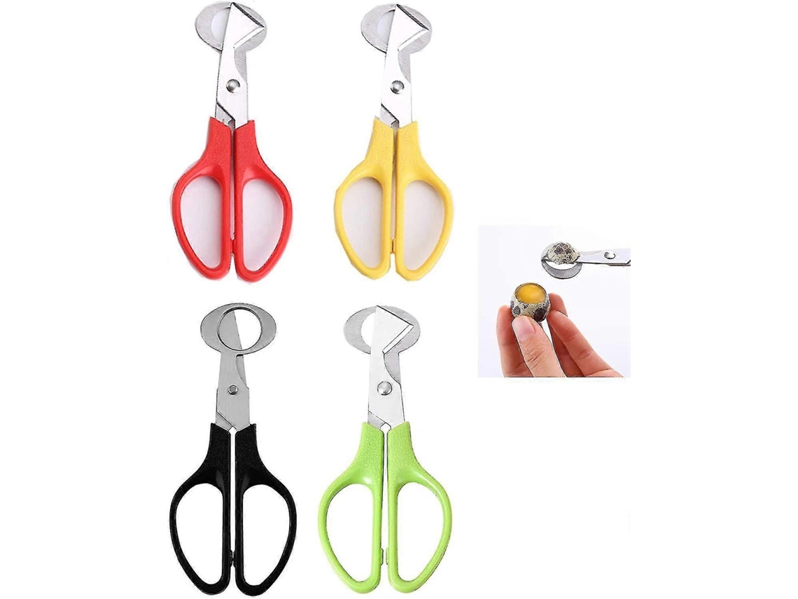 Tesoura Para Ovos Em Aço Inoxidável Cortador De Casca De Ovos, Tesoura Para Ovos De Codorna, Abridor De Ovos De Codorna Nostalgia88 (4 Peças)