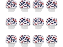 Puxadores Quadrados Para Gavetas De Cômoda, Puxadores Para Armários De Cozinha, 12 Peças, Bandeira Americana Com