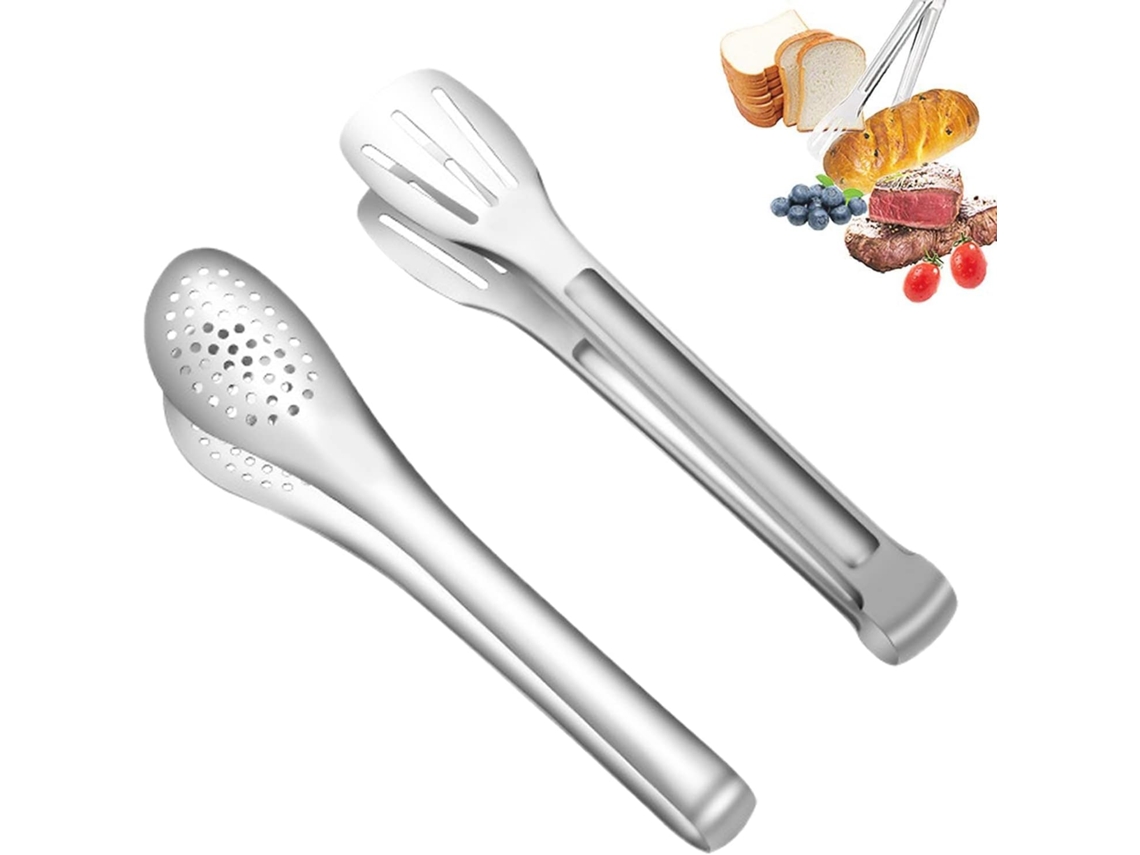 Serving Tongs Stainless Steel Kitchen Tongs Barbecue Tongs Salad Tongs Sausage Tongs Grill Tongs 9 2 Pieces