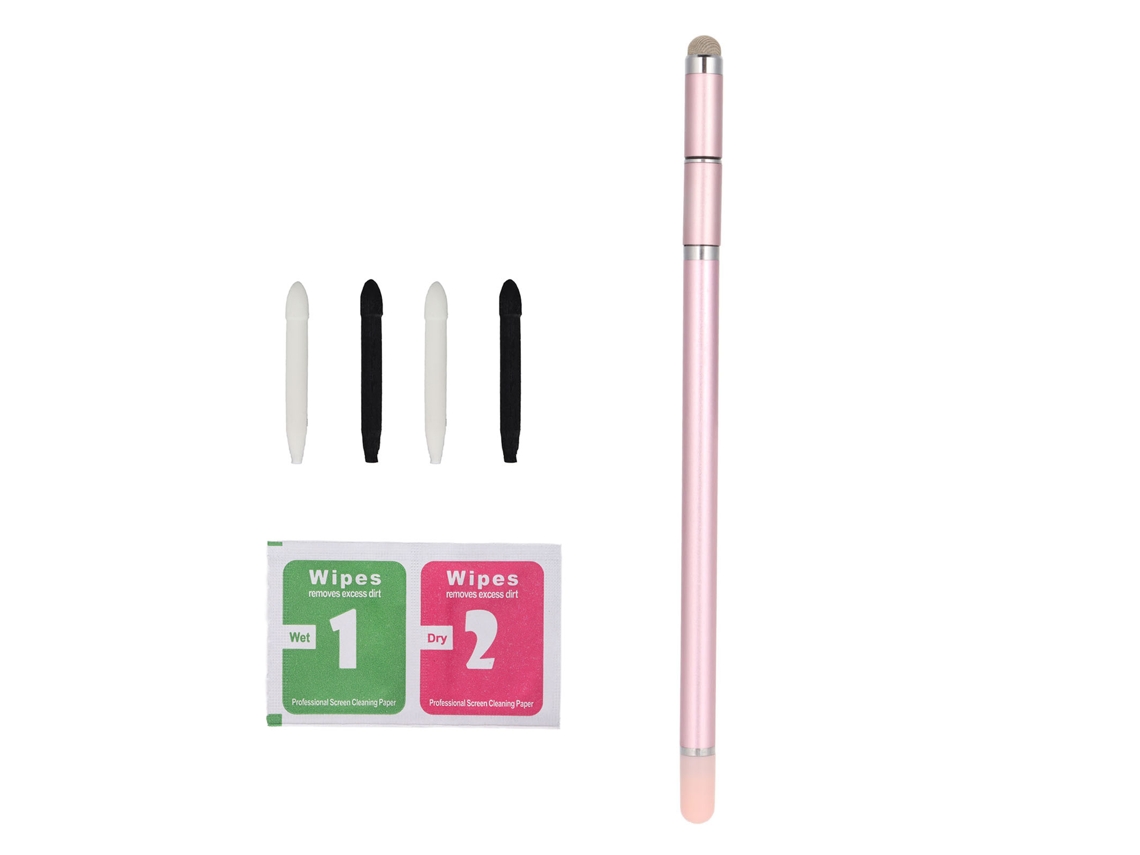 2026zentro-caneta Stylus 4 Em 1 Com Ponta De Fibra Resistente À Desgaste Para Celular E Tablet De Pintura E Escrita Capacitiva Rosa