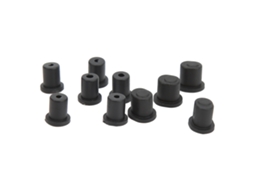 Mali 10pcs Ajustador de Bushing Rc Plástico Preto Resistente À Desgaste Peça de Reposição para Zd Racing 1/7 Ex 07