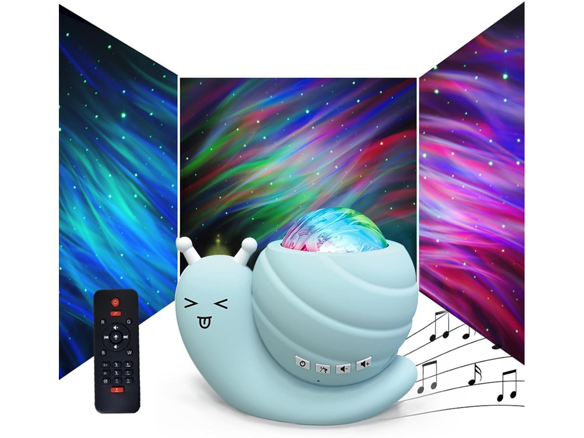 Bt Starry Sky Night Light Speaker Aurora Projector Atmosphere Com
