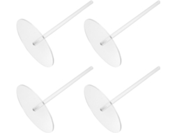 Organizador De Fita Adesiva Em Acrílico, 4 Peças, Design Vertical Com Suporte Individual, Ideal Para Artistas E