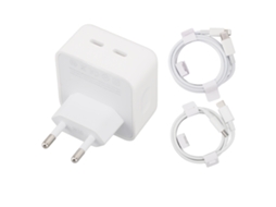Aetheria carregador Rápido Dual Porta Type C 35w Pd com Cabos para Android e Iphone