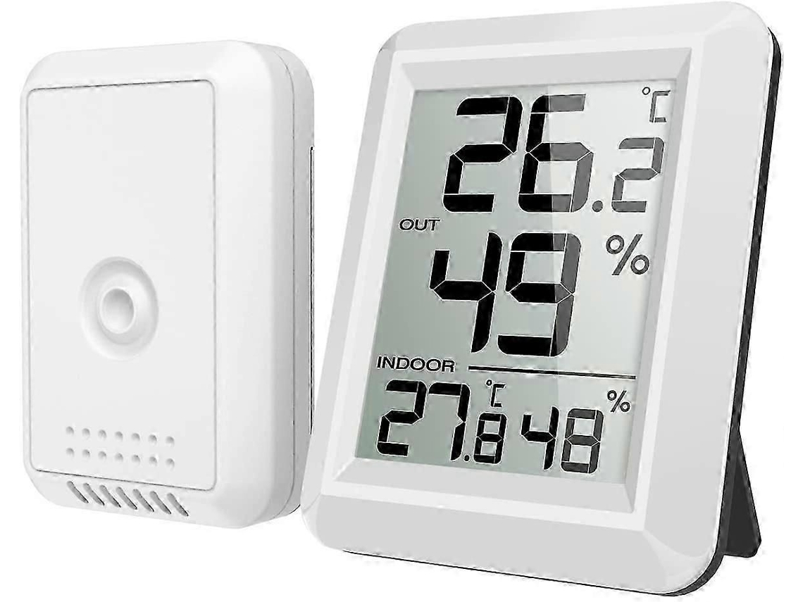 Termômetro Inteligente para Ambientes Internos e Externos com Sensor Externo Sem Fio. GOKOCO
