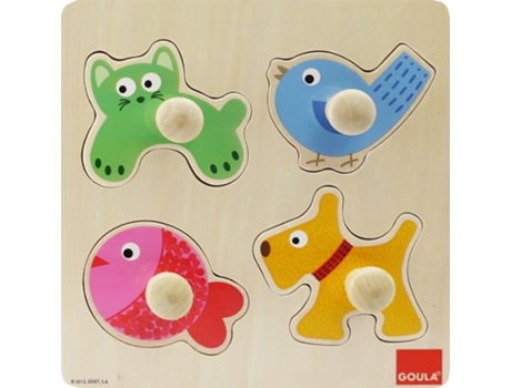 Puzzle  Domestic Animals Puzzle (5 Peças)