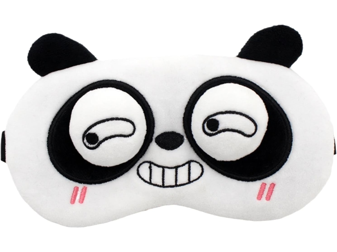 Máscara de Dormir de Pelúcia Fofa, Viagem Super Macia e Divertida para os Olhos, Ideal para Crianças, Meninas e Adultos com Estampa de Panda AQUAFORGE