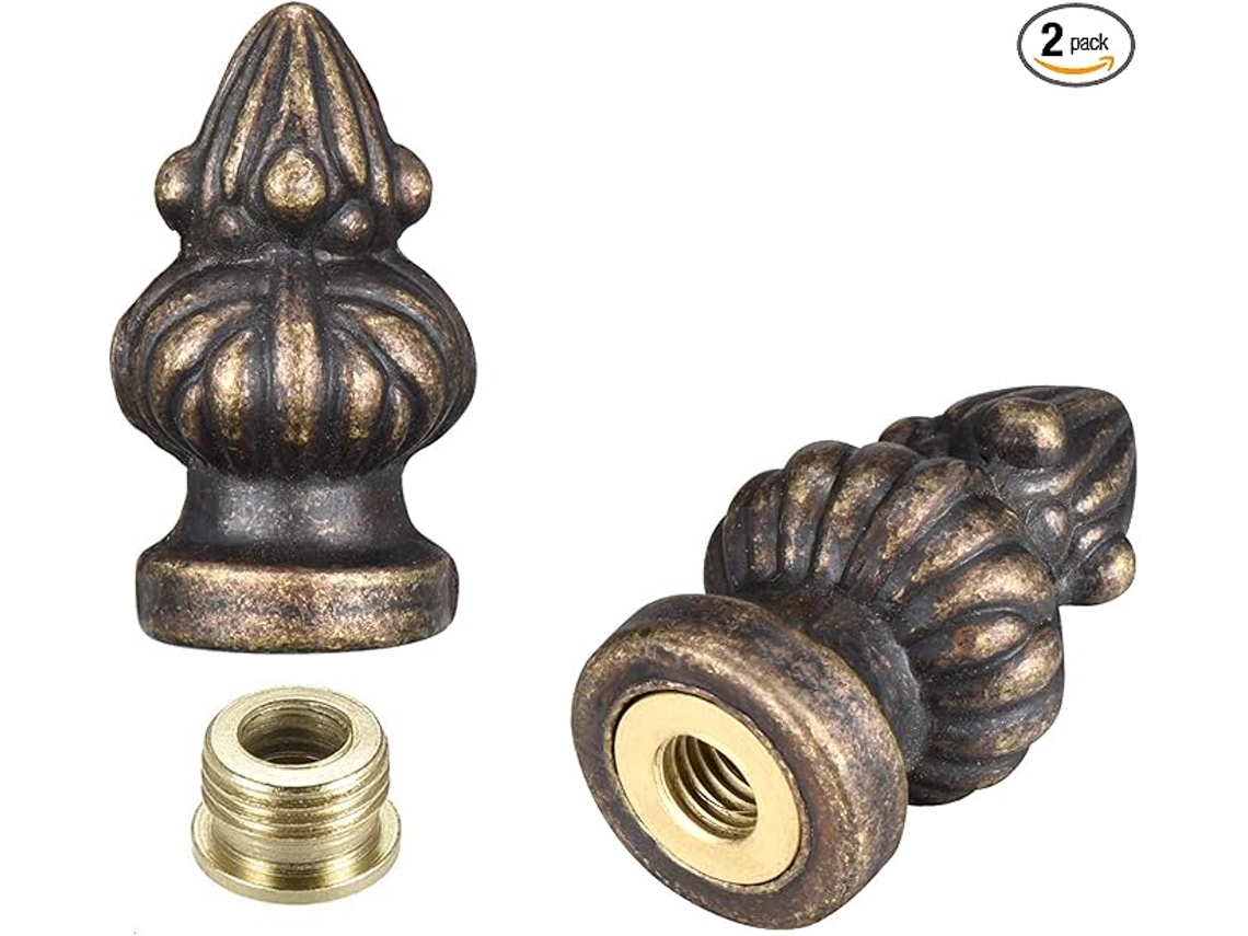 Conjunto de 2 Tiras de Iluminação para Abajur, Cor Bronze (1, 3/8 polegadas) BRILVIBERA