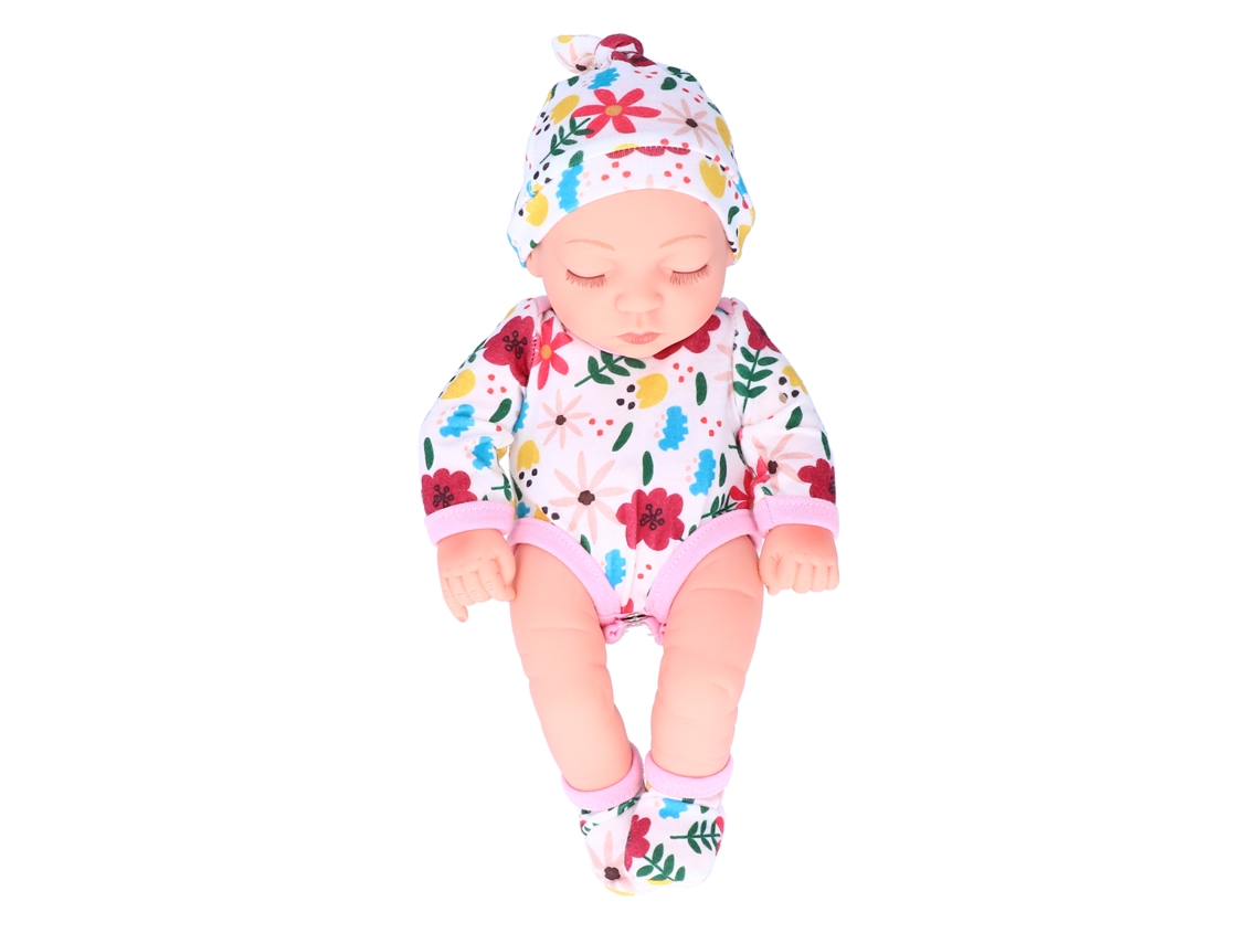 Ats muñeca Reborn Bebé Simulada de Vinilo Con Ropa Colorida 25cm Regalo de Cumpleaños para Niños Q10 026