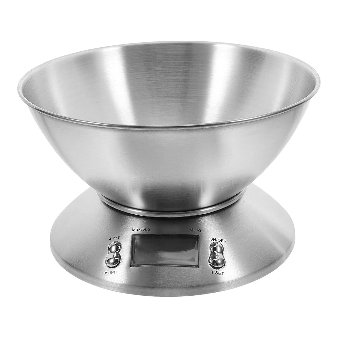 Balança de cozinha digital AQUAFORGE de 5 Kg com tigela, eletrônica