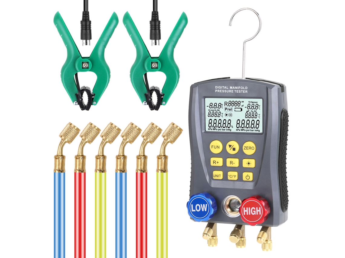 Kit Teste de Pressão e Temperatura para Ar Condicionado