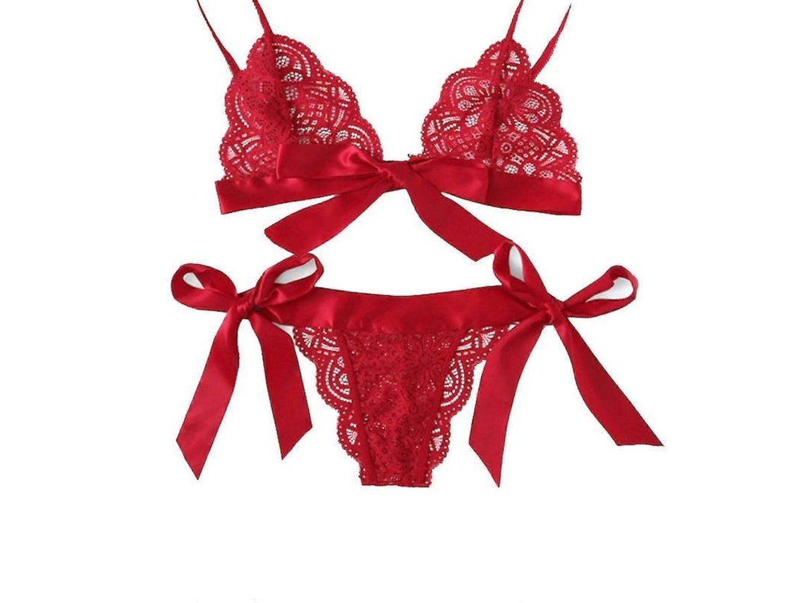 2026 roupa Íntima de Renda de Três Peças para Mulher