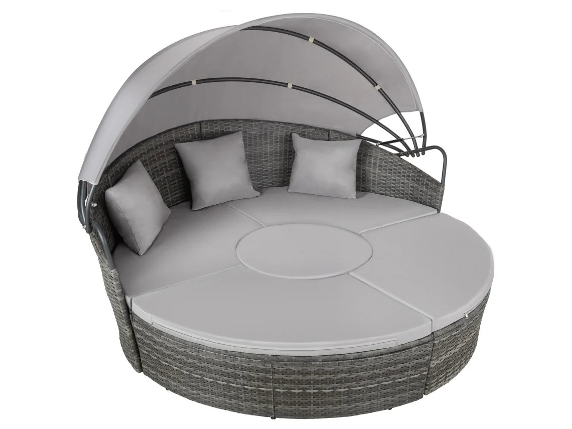Ilha De Rattan Santorini Tectake