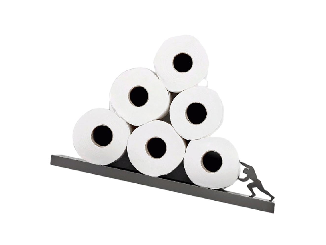 Suporte de Papel Higiênico com Prateleira Flutuante | S/MARCA
