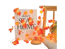 Laxiscreed Luzes De Natal Com Abóboras E Folhas De Maple Para Decoração De Halloween, 3m, 20 Leds