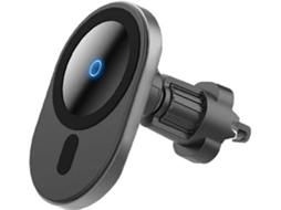 Carregador Carro Carregamento Rápido Sem Air Vent Suction Sticky YIZHOOD Preto
