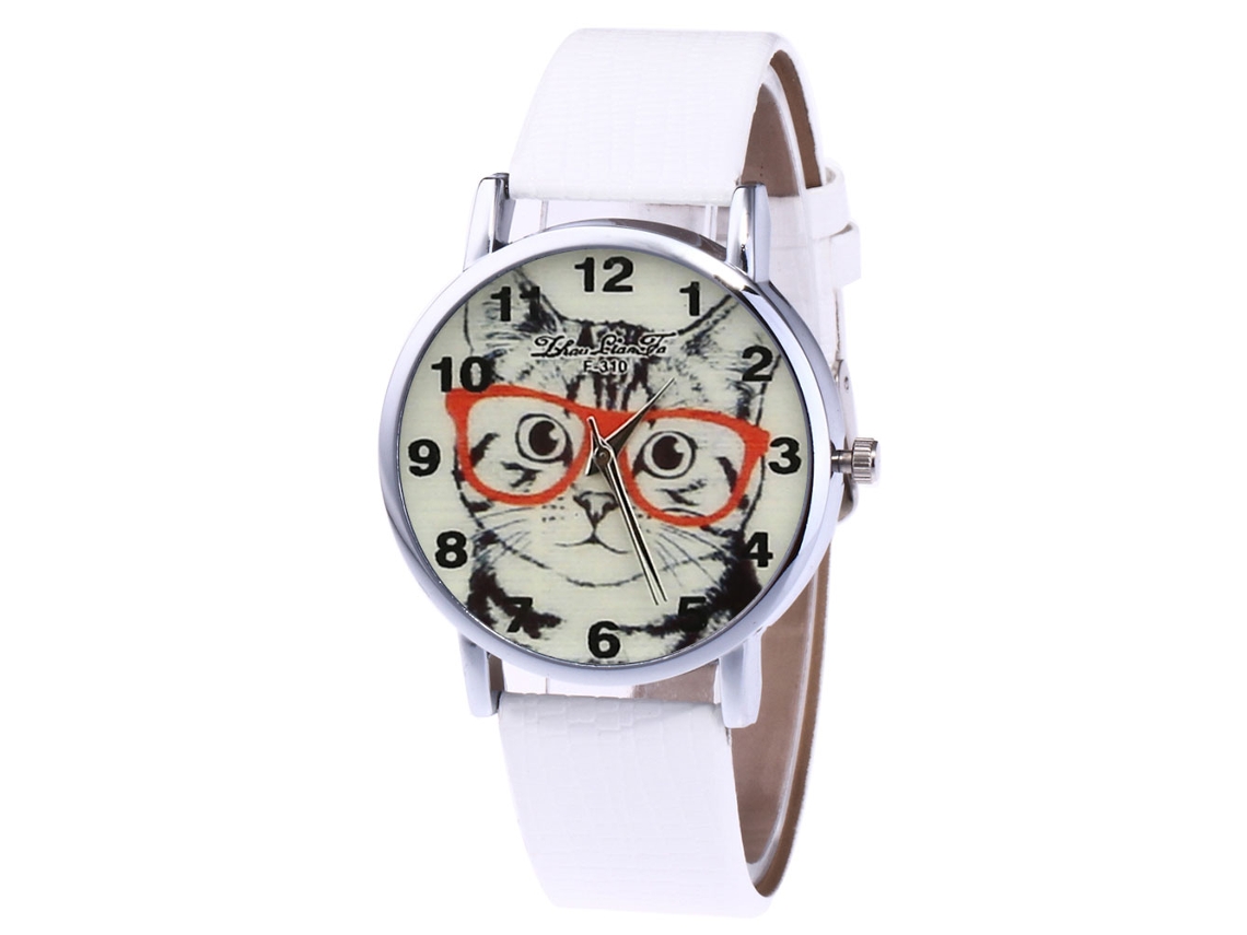 Relógio de Pulso Stylish Quarts Masculino e Feminino (branco)
