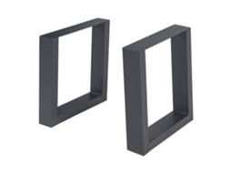 Conjunto de 2 Pés de Mesa Lülsfeld 40X43 Cm Preto [EN.CASA]