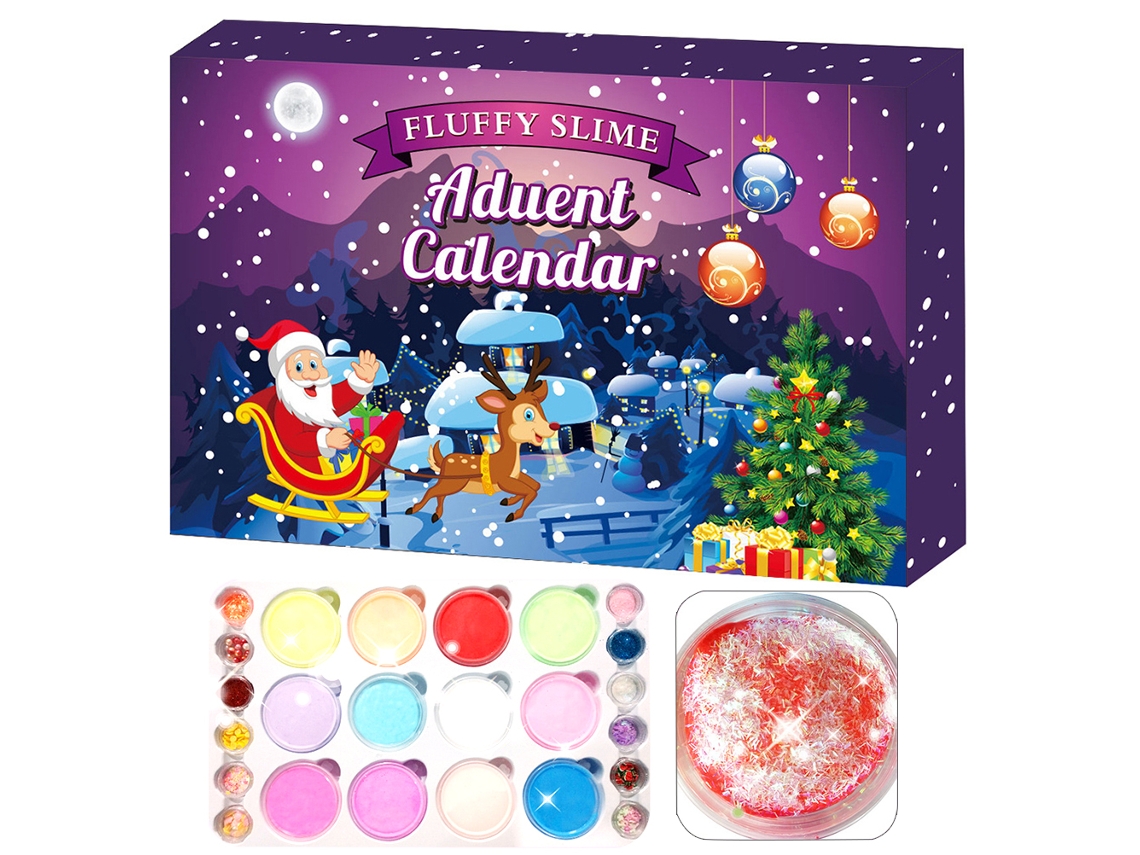 Calendário De Advento De Massa De Cristal 24pcs Para Crianças Teens Natal