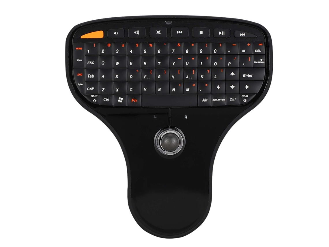 Teclado Multimedia com Trackball Mini USB N5901 2.4 GHz