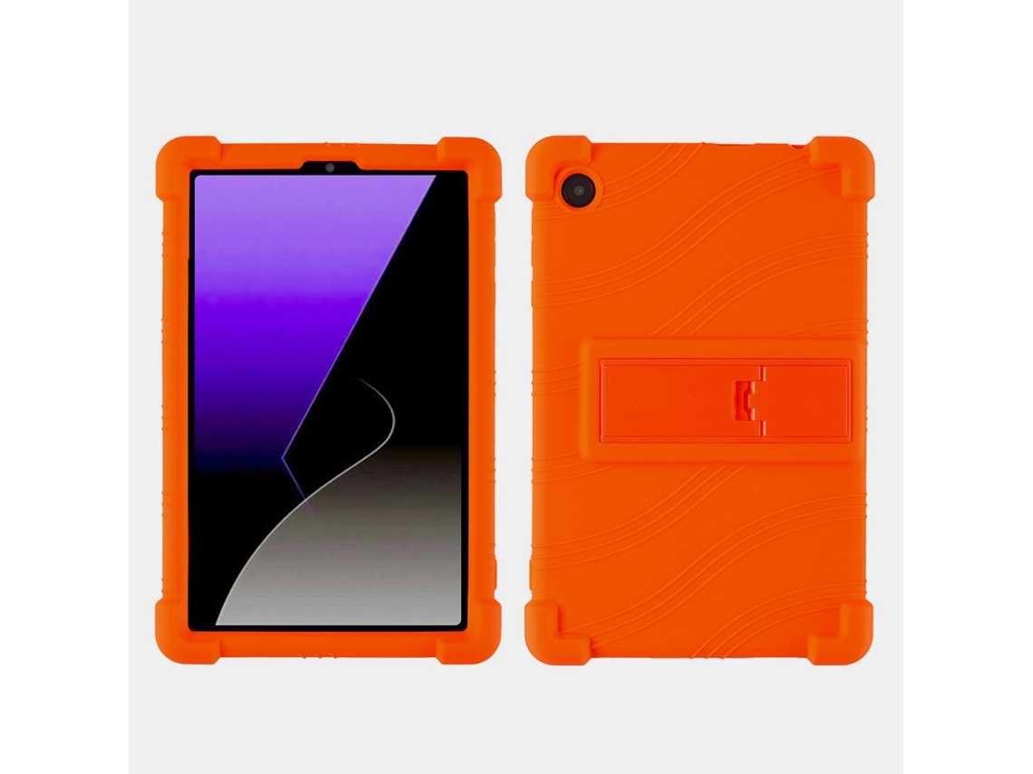 Capa Protetora E Capa De Borracha Macia Para Tablet Samsung Sm A11 De 8,7 Polegadas Sm X135g Cor Laranja Yunzii (conjunto De 4 Peças)