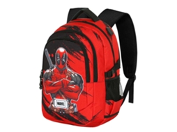 Marvel Deadpool Bad Mochila Running Plus Vermelha KARACTERMANIA