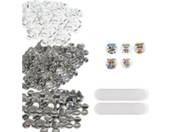 Conjunto De 500 Peças Para Fabricação De Botões E Distintivos De 25 Mm Tekmaquinas