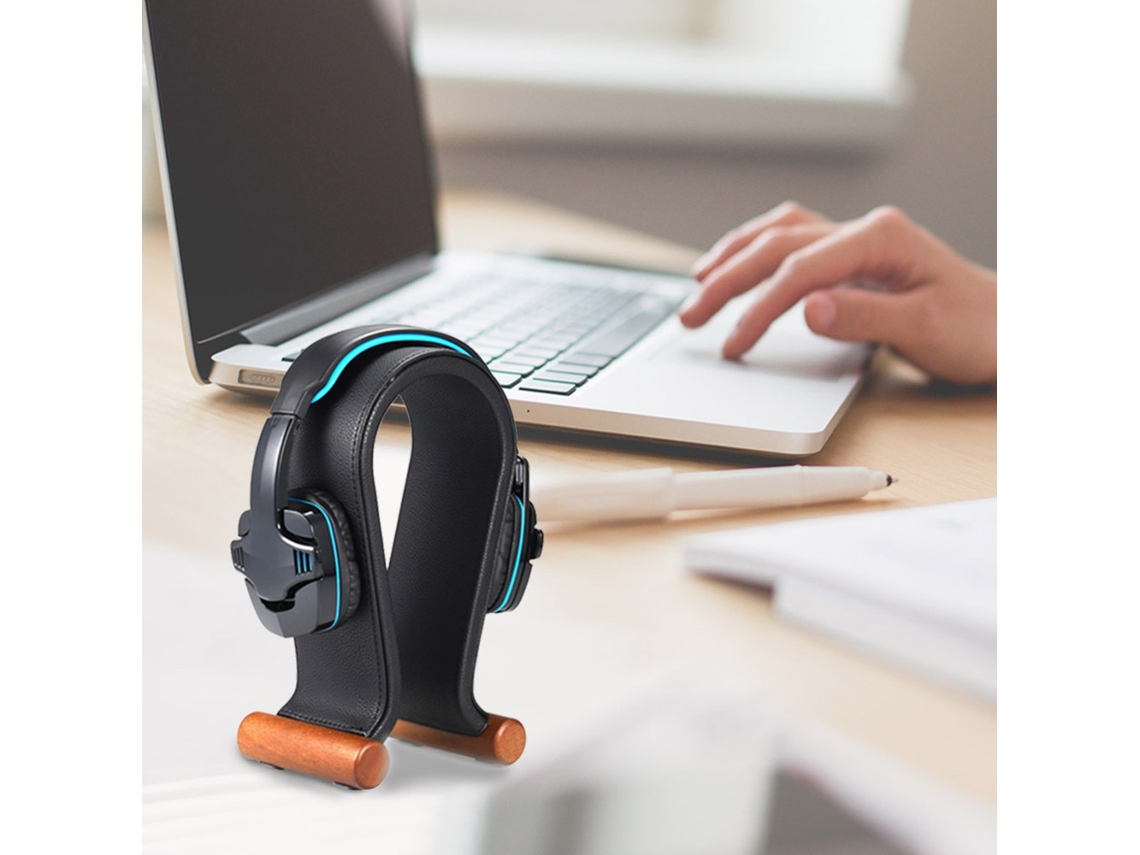 Suporte Universal Para Fones De Ouvido Samdi Leather Headphone Stand