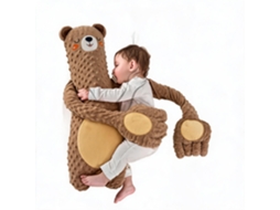 Boneca Calmante Para Bebês Com Palminhas E Feijão Núcleo Removível Aquecível (urso Castanho)