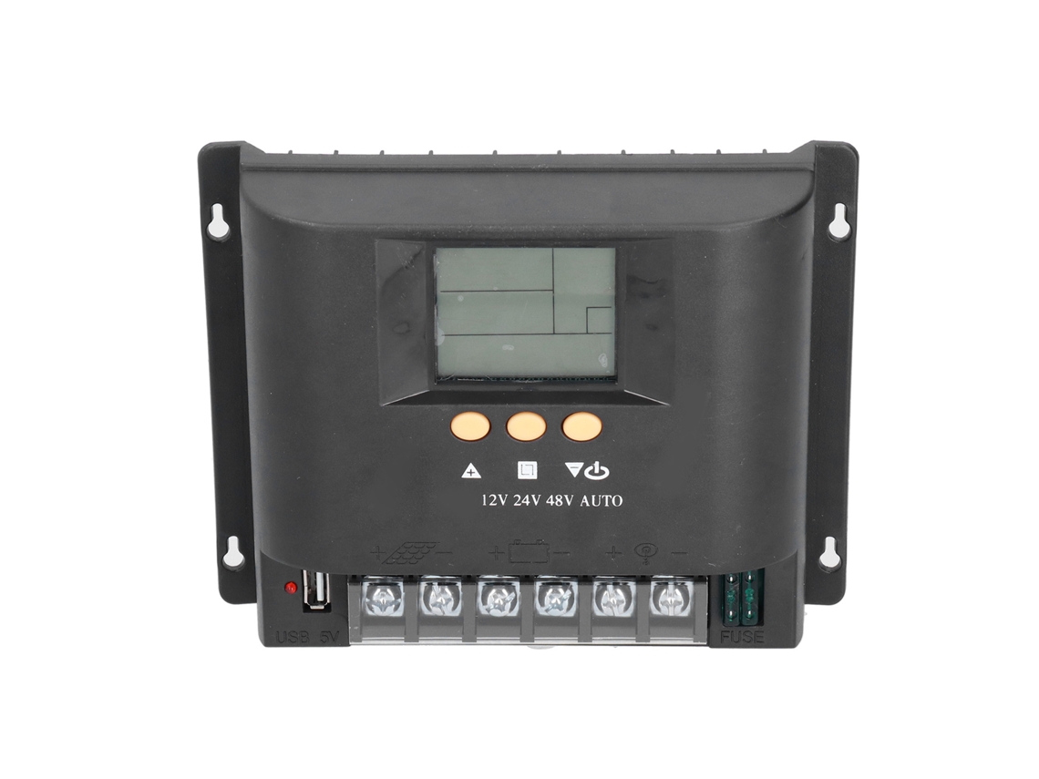 Controlador Solar Lcd Com Carregamento Usb 30a