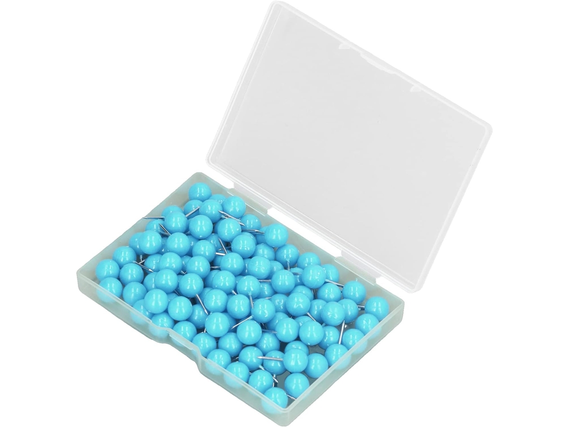 Tachinhas decorativas Yosoo para mapas e caixas de avisos, resistentes e com pés de aço e plástico, pacote com 100 unidades.