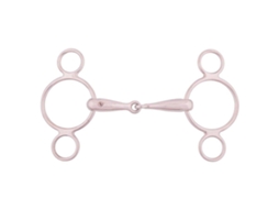 Br Single Jointed Three Ring Gag 18 Mm