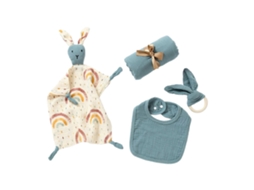 Caixa de presente infantil, toalha calmante para o humor, babador, mordedor, brinquedo absorvente para bebês, capa macia para bebês e adultos.
