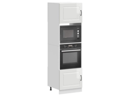 Vidaxl Armários Forno 2pcs Kalmar Derivados De Madeira Branco Brilhante