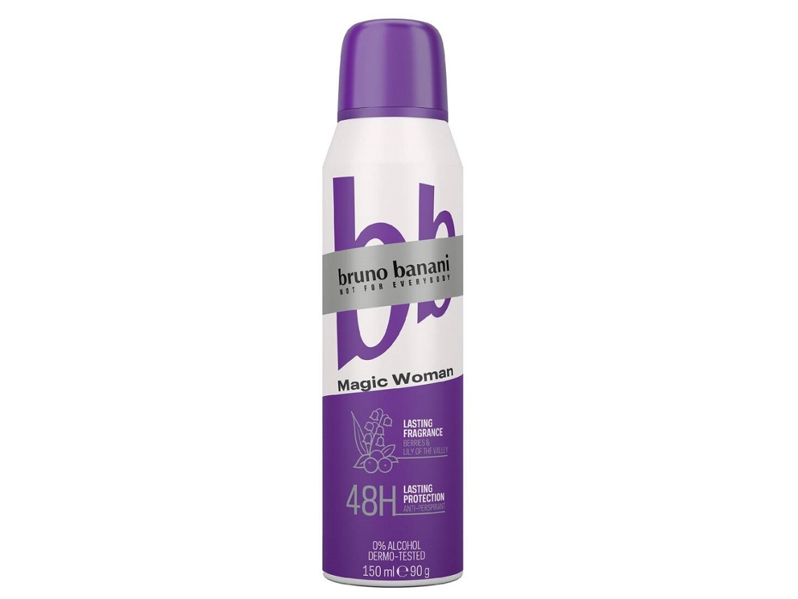 Desodorante Spray Feminino Magic, 150 ml Antitranspirante Bruno Banani