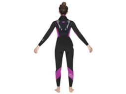 Mulher Flexa She Dives 5/4 Mm Neoprene Terno Preto S4Mares