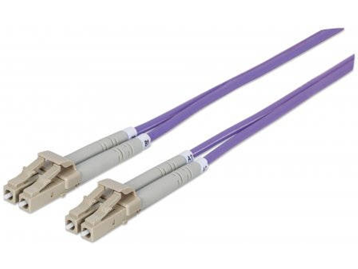 Cabo Fibra Ótica INTELLINET (LC - 2 m - Roxo)