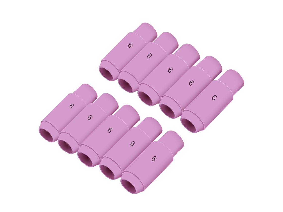 Laxiscreed Pack De 10 Copos De Proteção Cerâmica Para Corte A Plasma De Alta Durabilidade