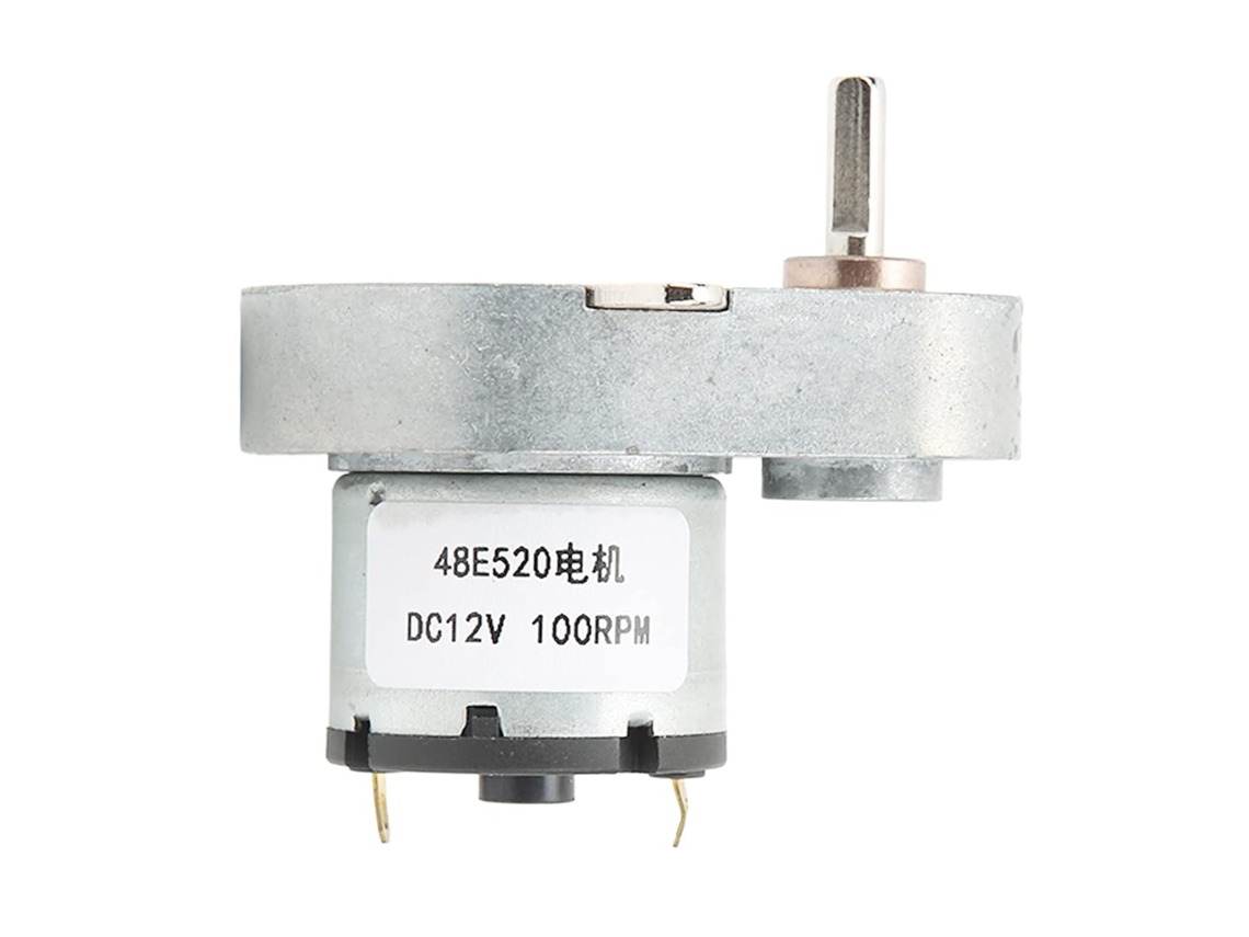 Motorredutor Helicoidal, 12v 48e520, Motor Cc De Redução Com Velocidade Ajustável Para Uso Industrial