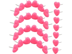 100 Tachinhas Rosa Em Formato De Coração Para Pendurar Fotos Murais, Ideais Para Decoração Criativa De Escritórios E