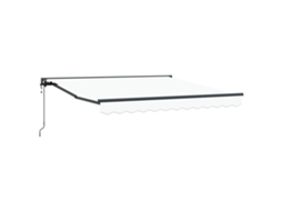 Conjunto 1 Toldo Retrátil Vidaxl Branco Alumínio (300 X 250 Cm)