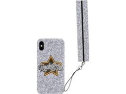 Capa iPhone X, XS BENJAMINS Rockstar Prateado