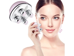 Massageador Facial 4 em 1 Ems Recarregável com Rolos para o Pescoço GOKOCO