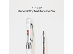 Caneta Rotativa Kinbor 0.5mm Tinta Preta Recarregável
